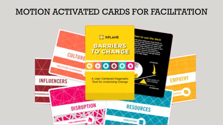 motion activated cards for facilitation