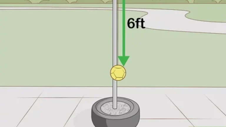 tetherball height of pole