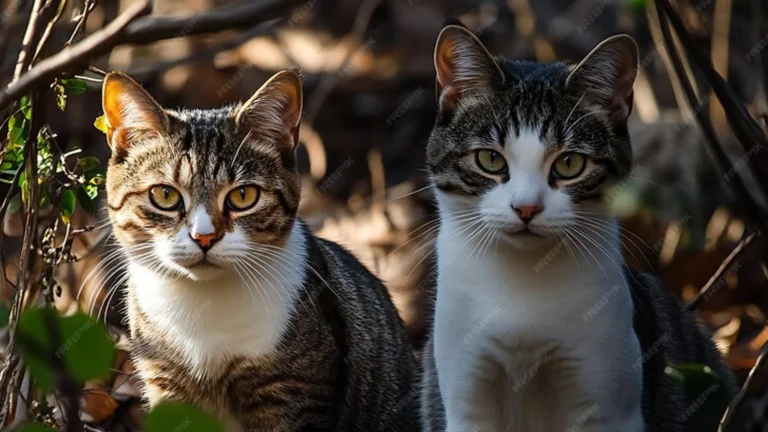 crossbreed of two zoo cats