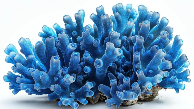 polished blue coral