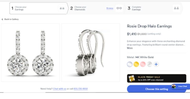 Buy Beautiful Diamond Earrings Online Without Any Trouble