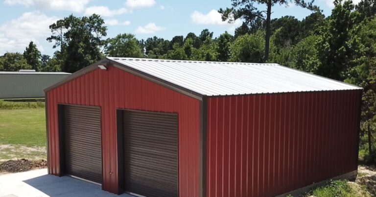 Red Iron Steel Building Kit